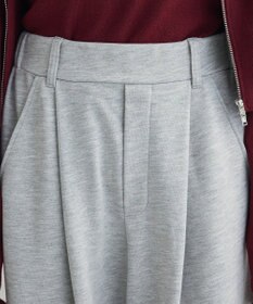 Green Parks フラワーくり抜き刺繍スウェットワイドパンツ