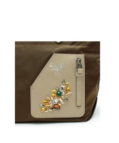 A.D.M.J. 【撥水】デービス/スワロフスキー・クリスタル　ライダースファスナートート