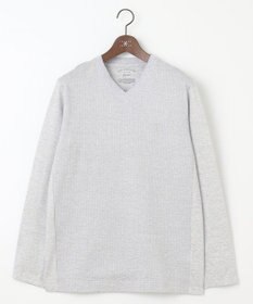 JOSEPH ABBOUD 【オリジナルオーガニックコットン使用】JOE COTTONサッカーVネックシャツ