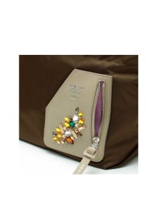 A.D.M.J. 【撥水】デービス/スワロフスキー・クリスタル　ライダースファスナートート