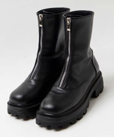 WEGO フロントZIPショートブーツ