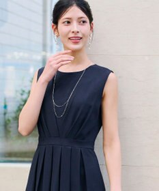 Tiaclasse 【安田美沙子さん  小倉優子さん着用・日本製】大人可愛い2連風チェーンネックレス