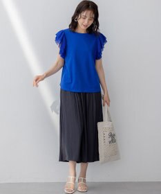 組曲 L 【春夏のNEWカラー登場】ギャザーライトデシン パンツ