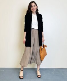 自由区 L 【セットアップ可/洗える】ブライトサテンライト ギャザーパンツ