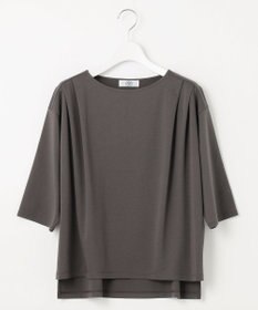 J.PRESS LADIES 【洗える・抗菌防臭・接触冷感・吸水速乾】ドライポンチ ボートネック カットソー