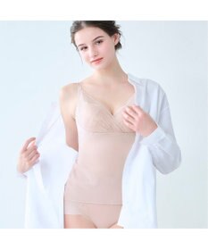 BRADELIS New York 【BRADELIS NewYork peace / ノンワイヤー】綿さらタッチ!ナチュラルフィットブラキャミ25 ブラデリス 補正 下着 カップ付き ブラトップ キャミソール