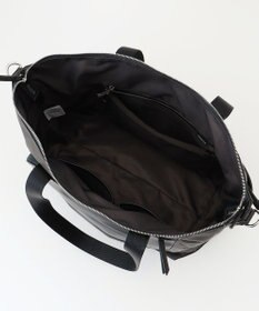 Y'SACCS ナイロン×リサイクルレザー　コンビマルチトート