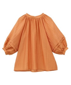 CRAFT STANDARD BOUTIQUE ストライプジャカードパフスリーブブラウス