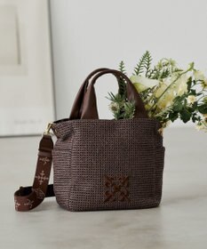 russet ナイロンラフィア2WAYトートバッグ(CE-1711)