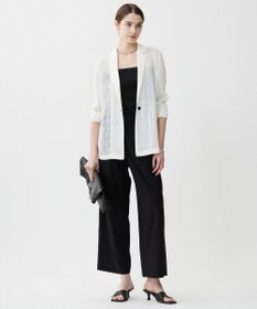 ICB L 【接触冷感・UVケア・速乾・洗える】カップ付きサテンキャミソール