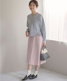 組曲 スウェットライクニットプルオーバー