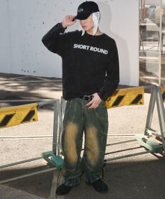 WEGO 【ユニセックス着用ITEM】ケミカルウォッシュグラフィックT（LS）