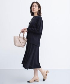 組曲 【WEB限定カラーあり】MINA バックリボンニットプルオーバー