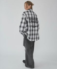 WEGO 【ユニセックス着用ITEM】グラフィックオンブレチェックシャツ（LS）