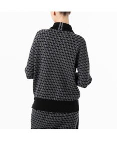 ZERO HALLIBURTON 【セットアップ可能】 モノグラム柄 ハーフジップニット ZHG-W5A4b 85137