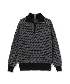 ZERO HALLIBURTON 【セットアップ可能】 モノグラム柄 ハーフジップニット ZHG-W5A4b 85137