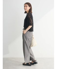 Green Parks 花柄メッシュニットプルオーバー