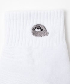 WEGO アニマル刺繍ワンポイントソックス