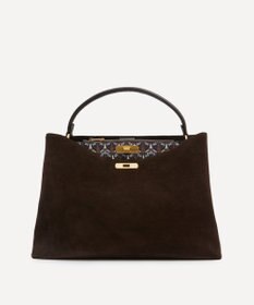 LIBERTY. バーリントン スエード トップハンドル バッグ