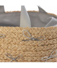 UNBILLION カカトゥ kakatoo / ラフィアブレードリボンバッグ カゴバッグ