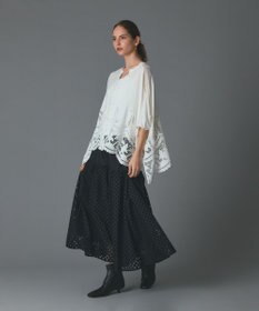 GRACE CONTINENTAL メッシュカットワークスカート