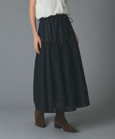 GRACE CONTINENTAL メッシュカットワークスカート