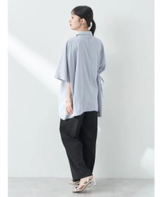 earth music&ecology アシメギャザーシャツ