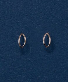 Phoebe 【K10】ダブルハーフプープピアス　ローズゴールド