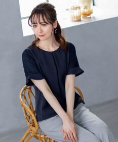 Tiaclasse 【新色追加・洗える】体型カバーも叶うレーススリーブブラウス