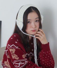 WEGO ハートニットイヤーマフ