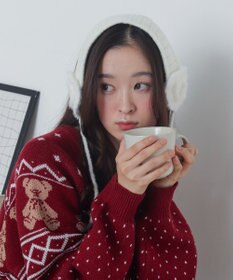 WEGO ハートニットイヤーマフ