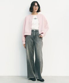 UNFILO BEAUTY FORM-T cotton ロゴ フレンチスリーブ Tシャツ