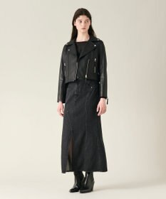 GRACE CONTINENTAL ラムレザーライダースジャケット