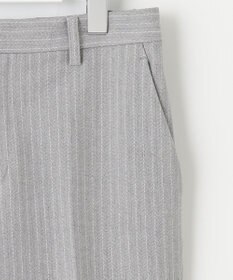 自由区 【XSサイズ～/洗える】TRギャバ ストライプ テーパードパンツ