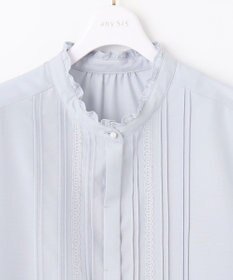 ANY SIS 【洗える】レースピンタック ブラウス
