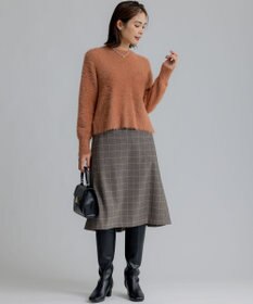 組曲 2WAYウォームストレッチ チェックスカート