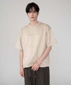WEGO 【ユニセックス着用ITEM/MLサイズ展開】フェイクスウェードエンボスロゴT（SS）
