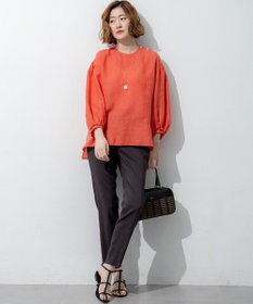 23区 【先行予約】LIBECOリネン ボリュームスリーブ ブラウス