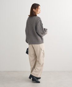 Green Parks 変形ケーブルニットプルオーバー