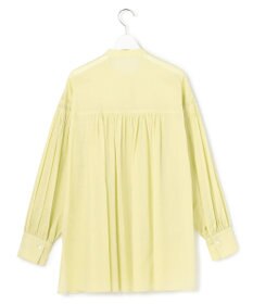 23区 L 【SLOW/一部店舗限定】コットンボイル ギャザー ブラウス