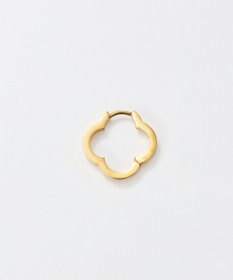 Phoebe 【金属アレルギー対応】フラワーワンタッチフープピアス　ゴールド/サージカルステンレス（片耳）