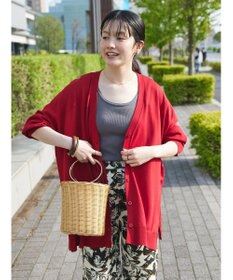 CRAFT STANDARD BOUTIQUE UVカット/接触冷感/マシンウォッシャブル/Vネックビッグニットカーディガン