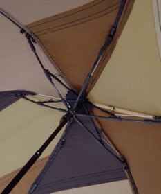 +RING 【限定/日本製】レディース向け パッチワーク プラスリング 折傘50cm BRN SR322