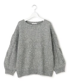 23区 【SLOW/一部店舗限定】ケーブル 袖デザイン ニット