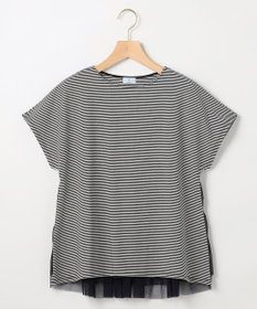 組曲 【先行予約】GIZAコットンチュールコンビ カットソー