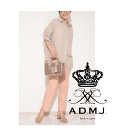 A.D.M.J. 【ファブリック】オフィサー/イタリアンファブリックヘリ巻きトートS