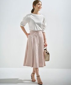 組曲 L 【接触冷感】コンビネーションポンチデザイン カットソー