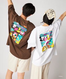 OP／FILA 【Ocean Pacific】ミッキー/水陸両用ビッグTシャツ/ユニセックス