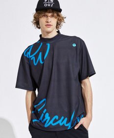 PW CIRCULUS 【吸水速乾 / 伸縮性抜群】【MEN】筆記体ロゴ COOLベンチレーションモック T