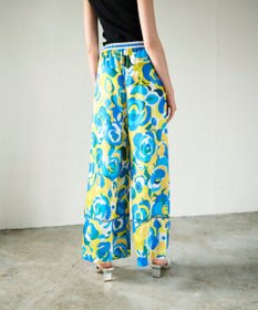 GRACE CONTINENTAL ペイントカラーワイドパンツ